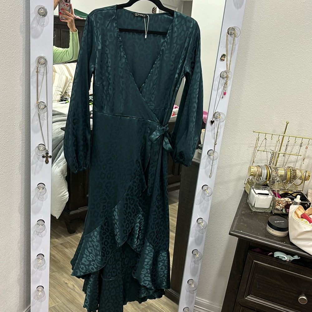 Silk wrap dress